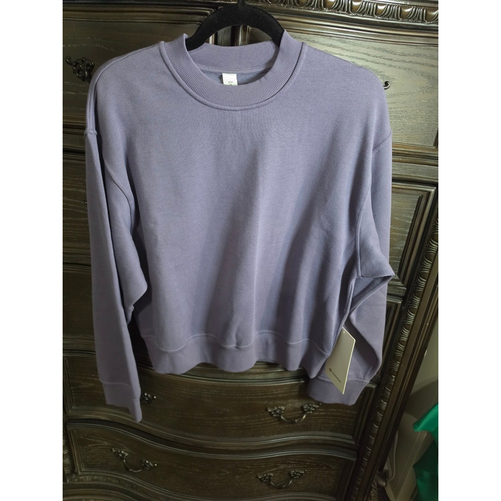 Lululemon Steady State Oversized Crew Sweatshirt Purple GMST LW3KJWS XS
